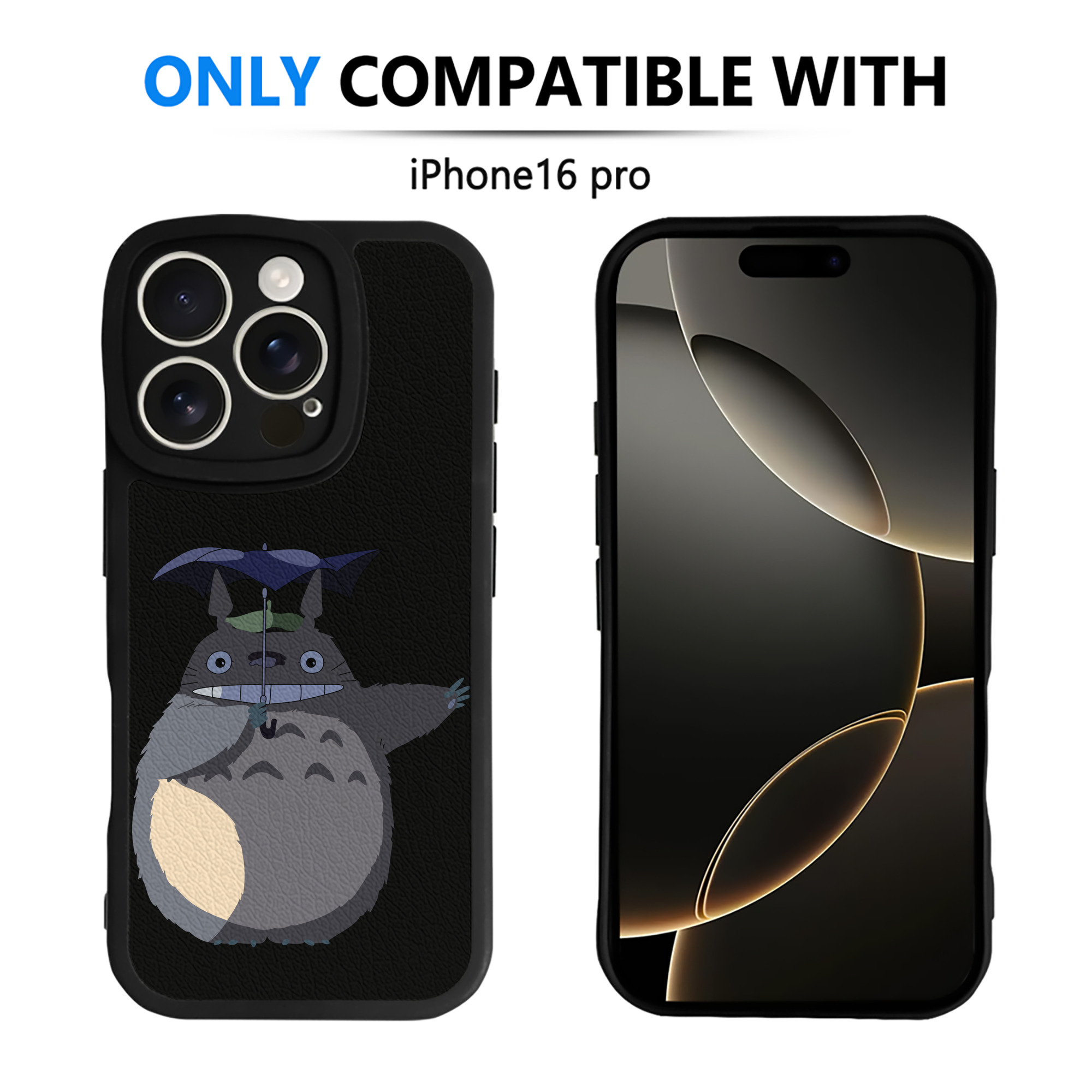 （画像用） となりのトトロ 草壁メイ 草壁サツキ My Neighbor Totoro Satsuki Kusakabe Mei Kusakabe 【iPhone 16シリーズ対応】シリコンスマホケース（レザー調） 材質：シリコン
